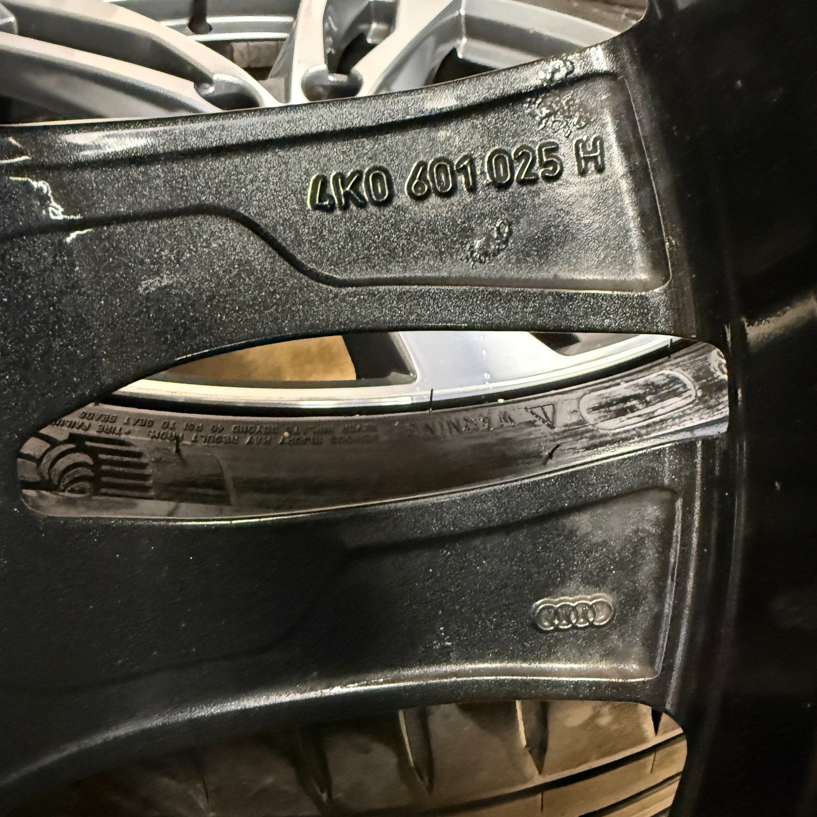 19'' GENUINE AUDI A6 C8 S LINE 5 DOUBLE SPOKE ALLOY WHEELS TYRES 4K0601025H