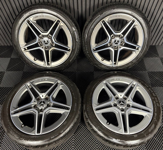 18'' GENUINE MERCEDES AMG A CLASS CLA B ALLOY WHEELS TYRES ALLOYS W177 5X112