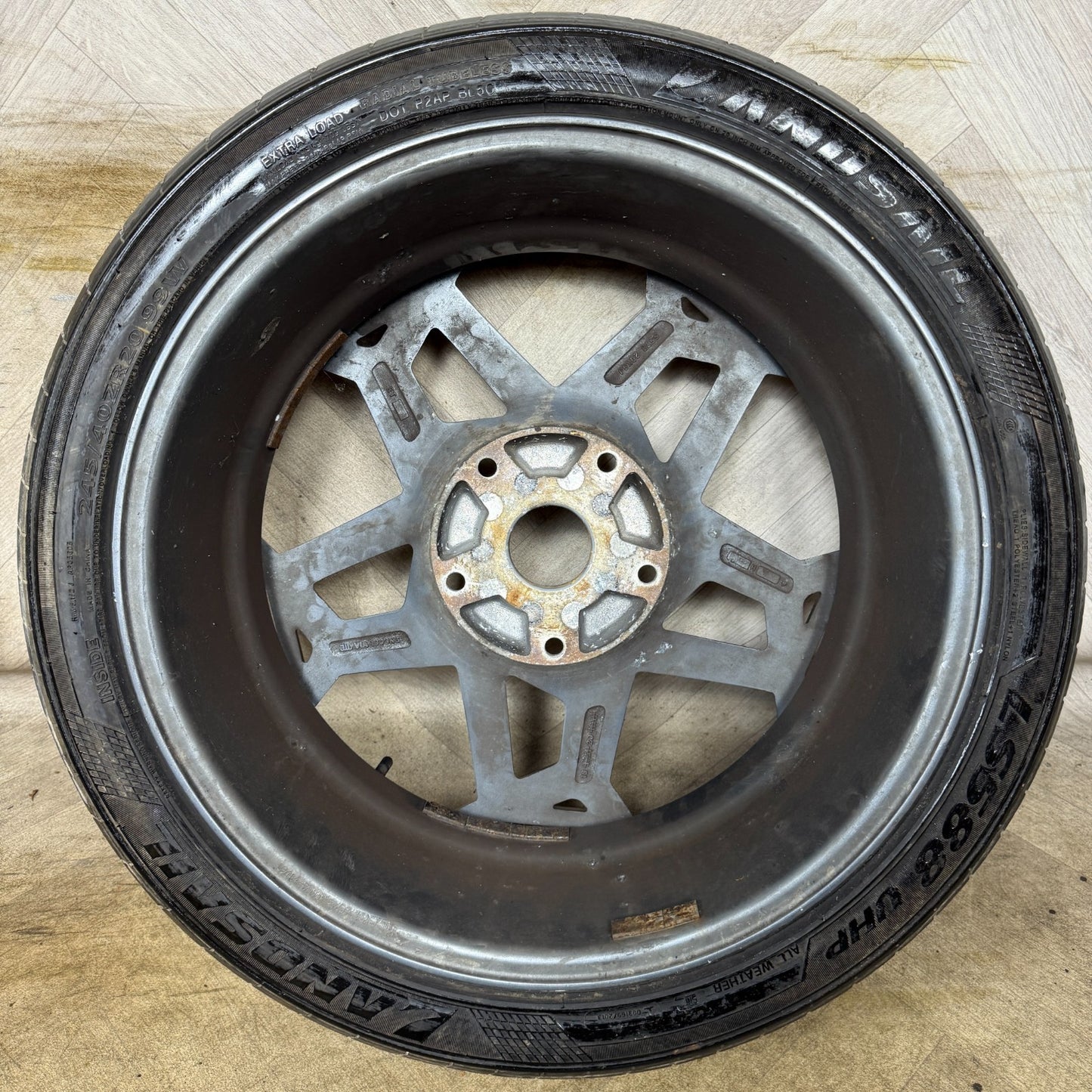 1X 20'' FORD TRANSIT CUSTOM MOTION R VS2 GREY ALLOY WHEEL SINGLE SPARE