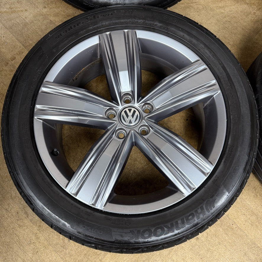 19'' GENUINE VW TIGUAN VICTORIA MK2 ALLOY WHEELS TYRES ALLOYS 5NA601025Q