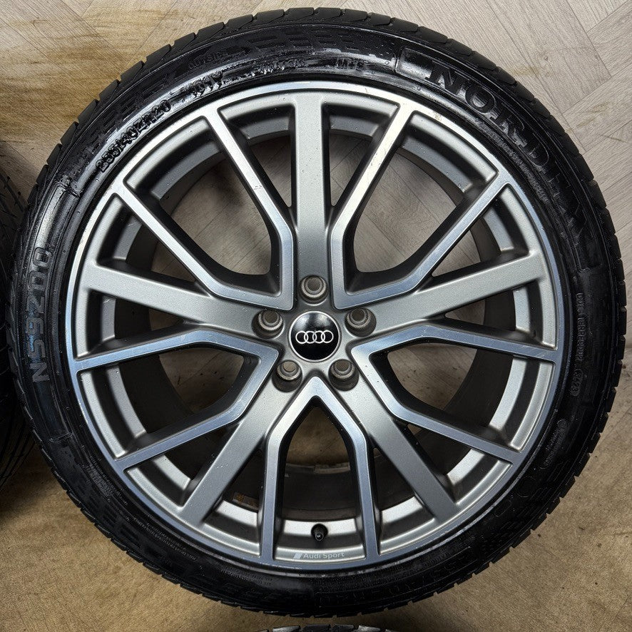 20'' GENUINE AUDI S6 A6 C8 S LINE RS GREY ALLOY WHEELS TYRES ALLOYS 4K0601025AB