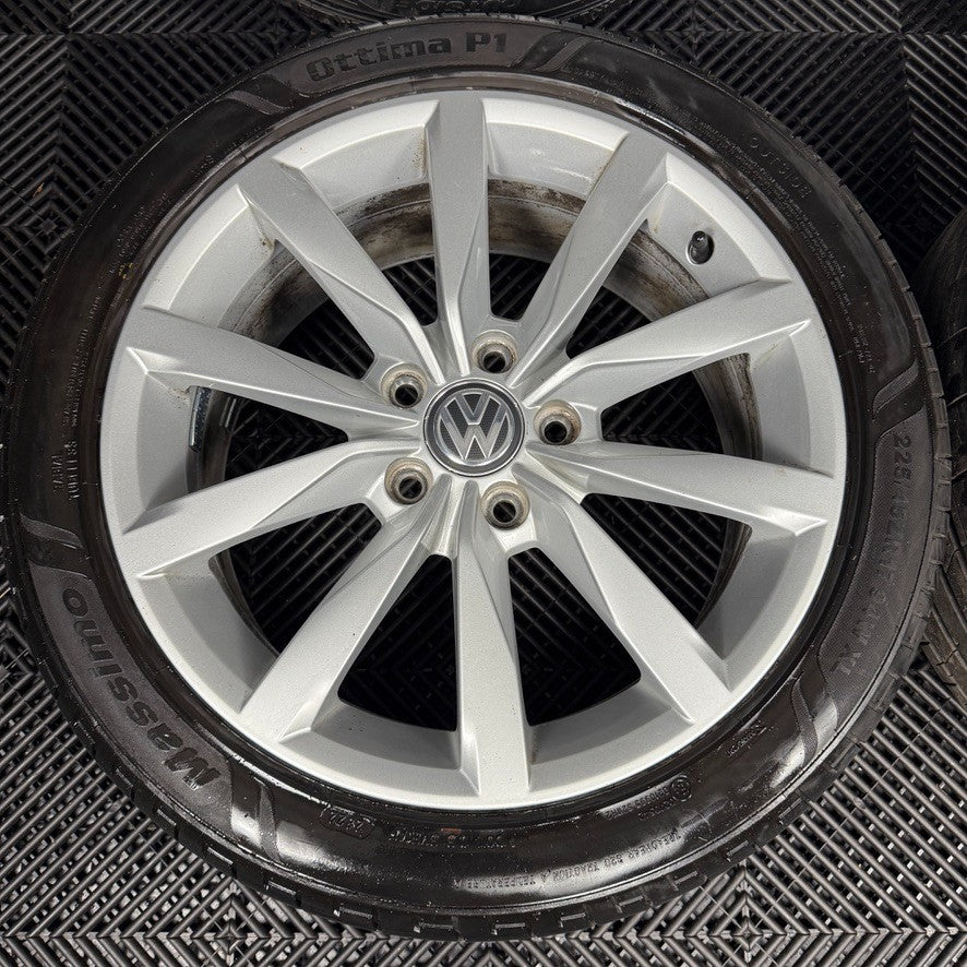 17'' GENUINE VW GOLF GT DIJON MK7 MK8 MK6 ALLOY WHEELS TYRES ALLOYS 5G0601025CH