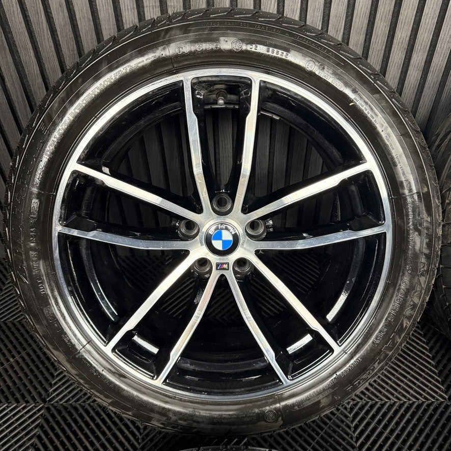 18" GENUINE BMW 5 SERIES 4 662 BLACK M SPORT G30 G31 ALLOY WHEELS TYRES ALLOYS