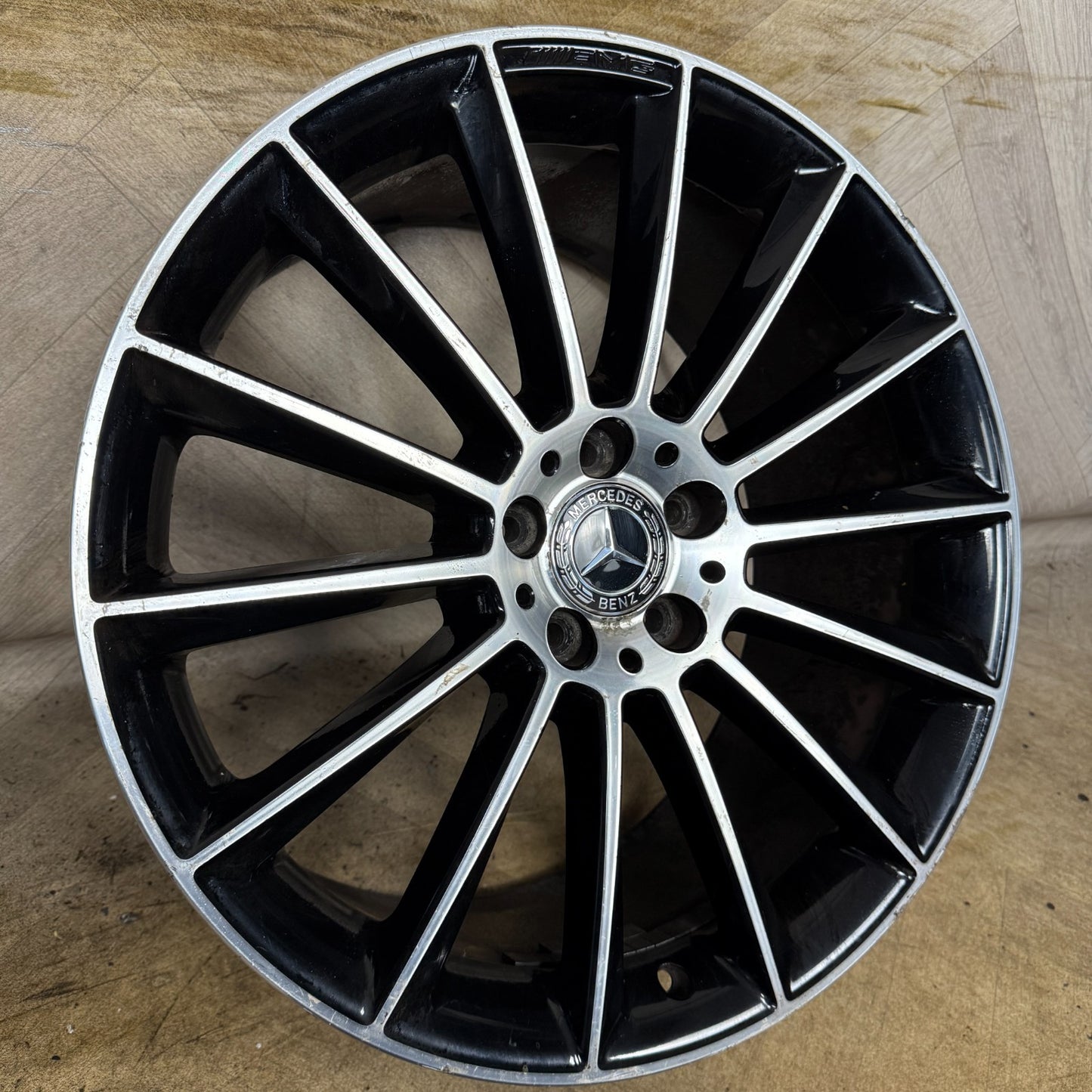 1X 20" GENUINE AMG MERCEDES E CLASS BLACK ALLOY WHEEL BACK W213 A2134012300 REAR