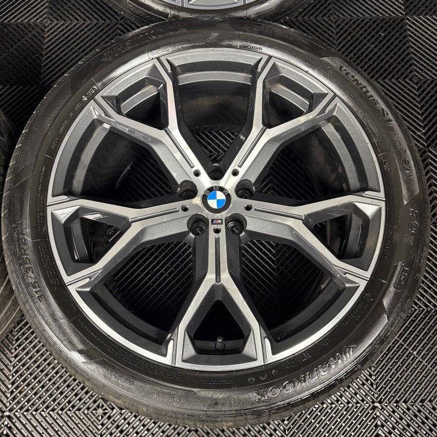 21'' GENUINE BMW X5 X6 G05 G06 741M M SPORT ALLOYS WHEELS ALLOYS TYRES