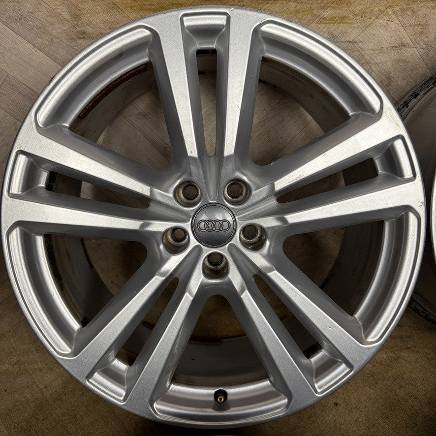 20'' GENUINE AUDI Q7 S LINE 5 DOUBLE SPOKE ALLOY WHEELS ALLOYS 4M0601025H
