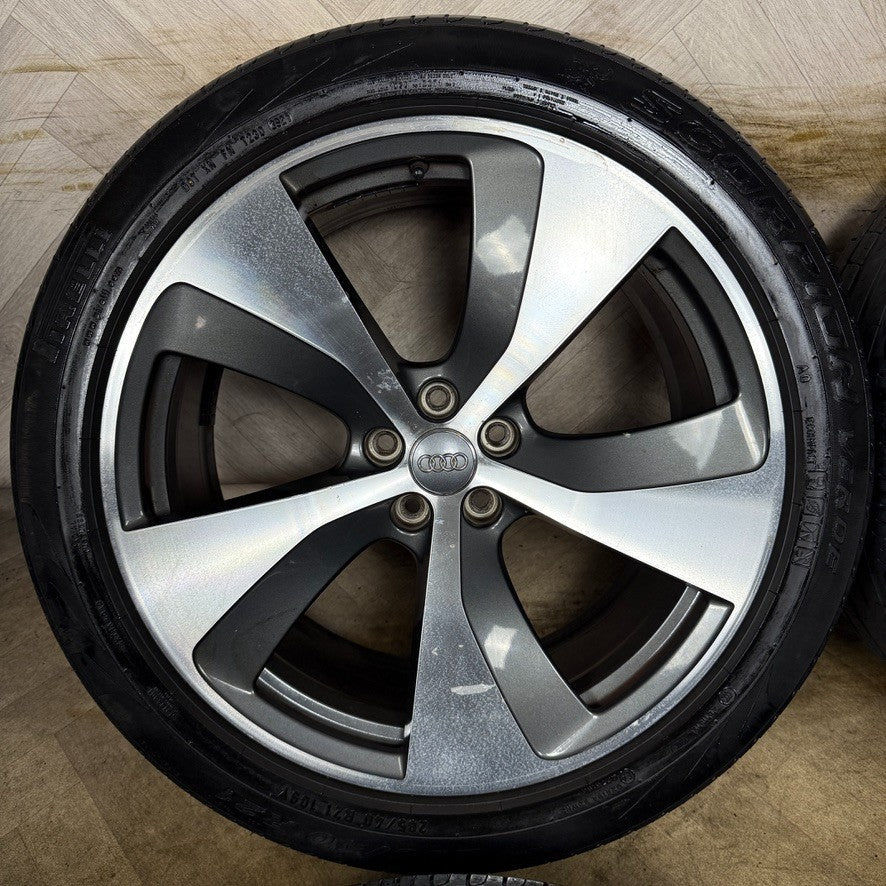 21'' GENUINE AUDI Q7 S LINE RS ALLOY WHEELS ALLOYS TYRES 4M0601025E 5X112