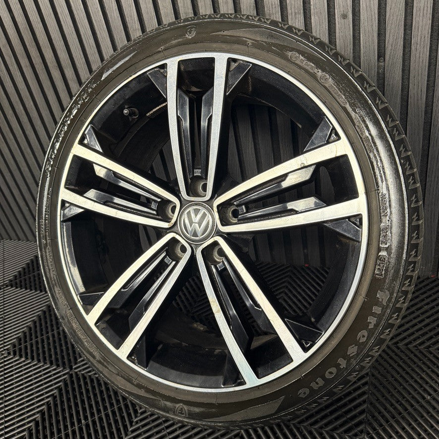 1X 18'' GENUINE VW GOLF GTD SEVILLE GT GTI MK7 ALLOY WHEEL TYRE 5G0601025CM