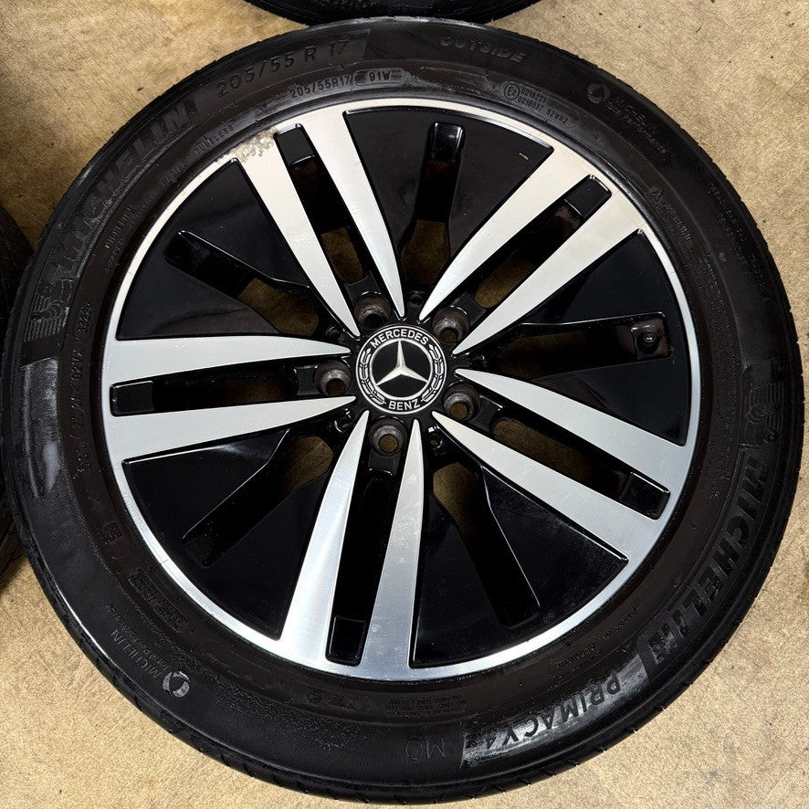 17'' GENUINE MERCEDES A CLASS CLA B W177 ALLOY WHEELS TYRES ALLOYS A1774010200