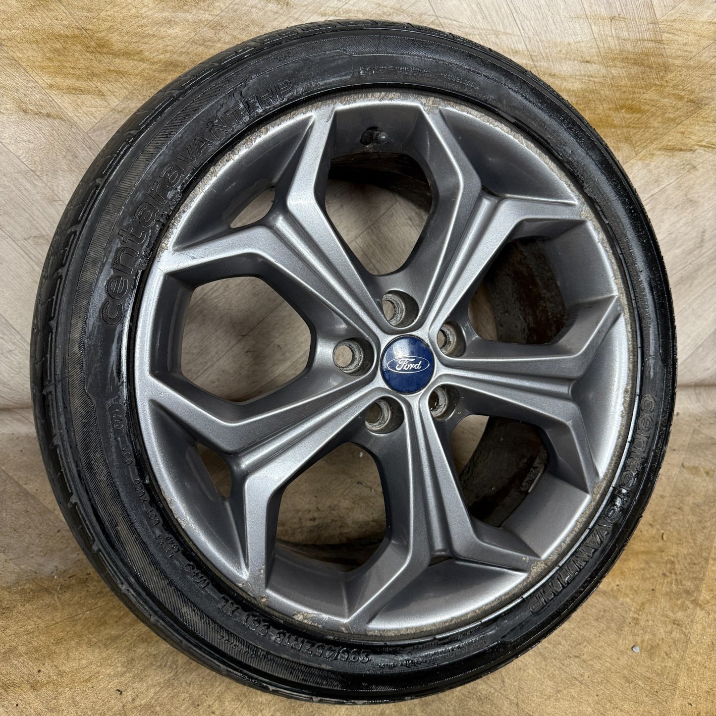 1X 18'' GENUINE FORD S MAX MK1 GREY TITANIUM X ALLOY WHEEL SINGLE AM2J1007DC