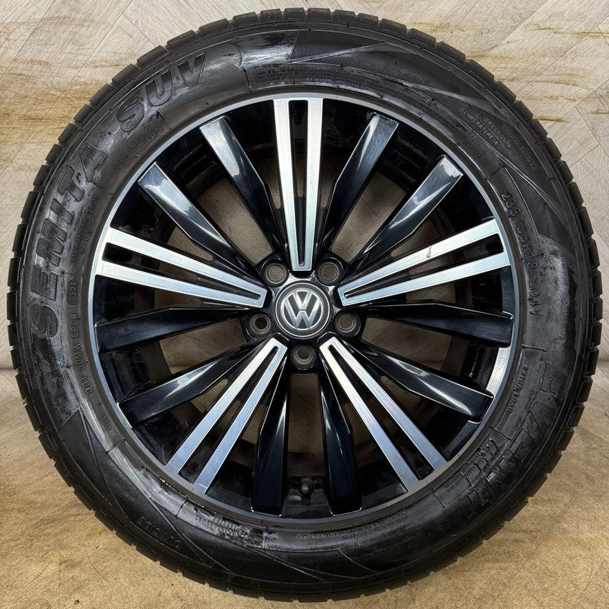 1X 18'' GENUINE VW TIGUAN PATAGONIA GREY ALLOY TYRE WHEEL SINGLE 5NA601025AB