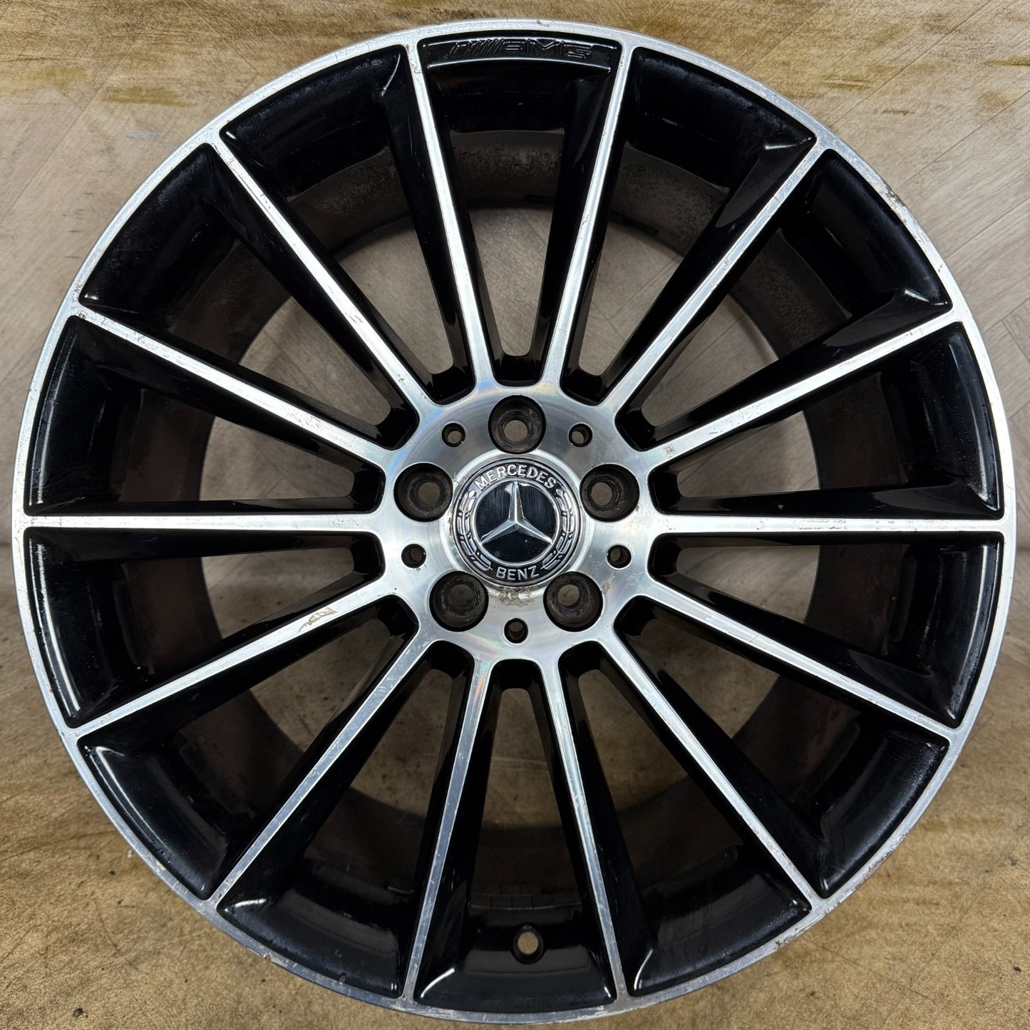 1X 20" GENUINE AMG MERCEDES E CLASS BLACK ALLOY WHEEL BACK W213 A2134012300 REAR