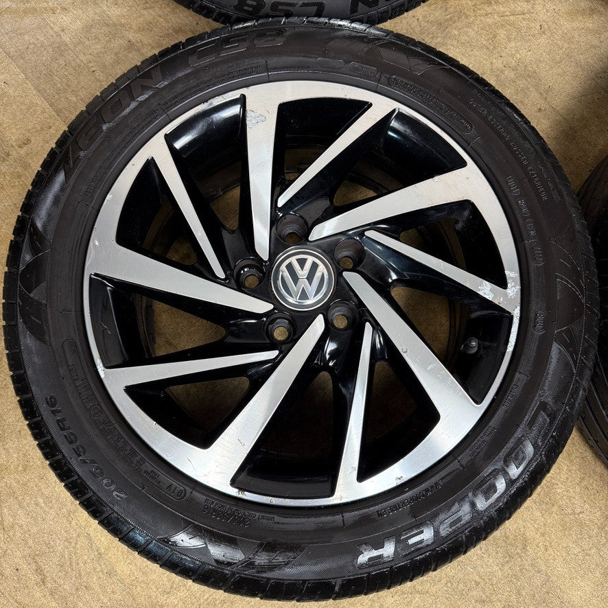 16'' GENUINE VW GOLF MK7 WOODSTOCK MK8 MK6 ALLOY WHEELS TYRES ALLOYS 5G0601025DS