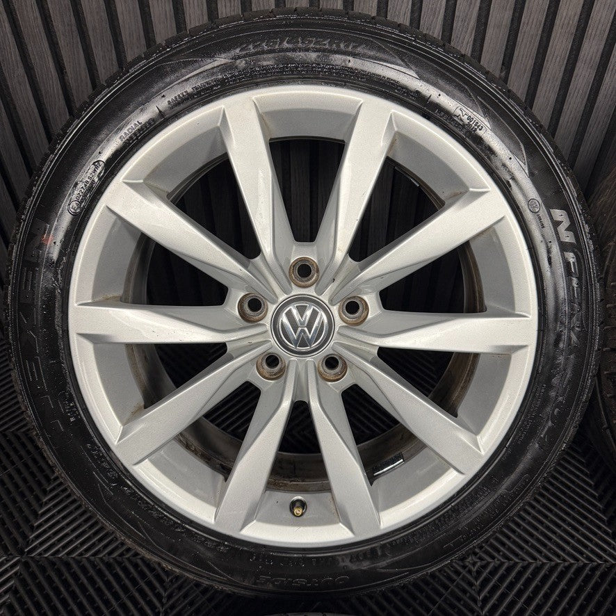 17'' GENUINE VW GOLF GT DIJON MK7 MK8 MK6 ALLOY WHEELS TYRES ALLOYS 5G0601025CH
