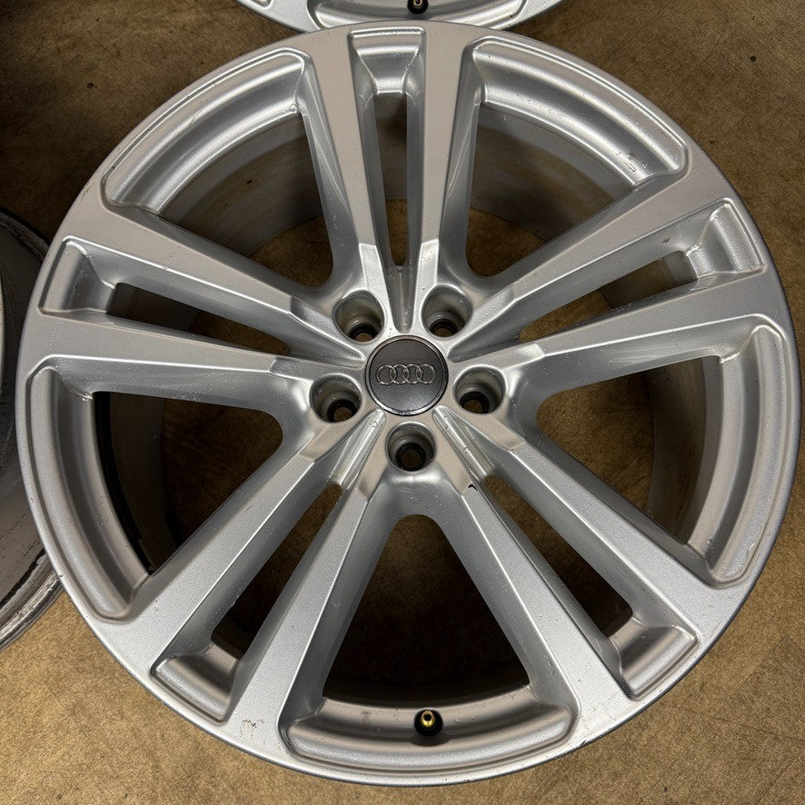 20'' GENUINE AUDI Q7 S LINE 5 DOUBLE SPOKE ALLOY WHEELS ALLOYS 4M0601025H