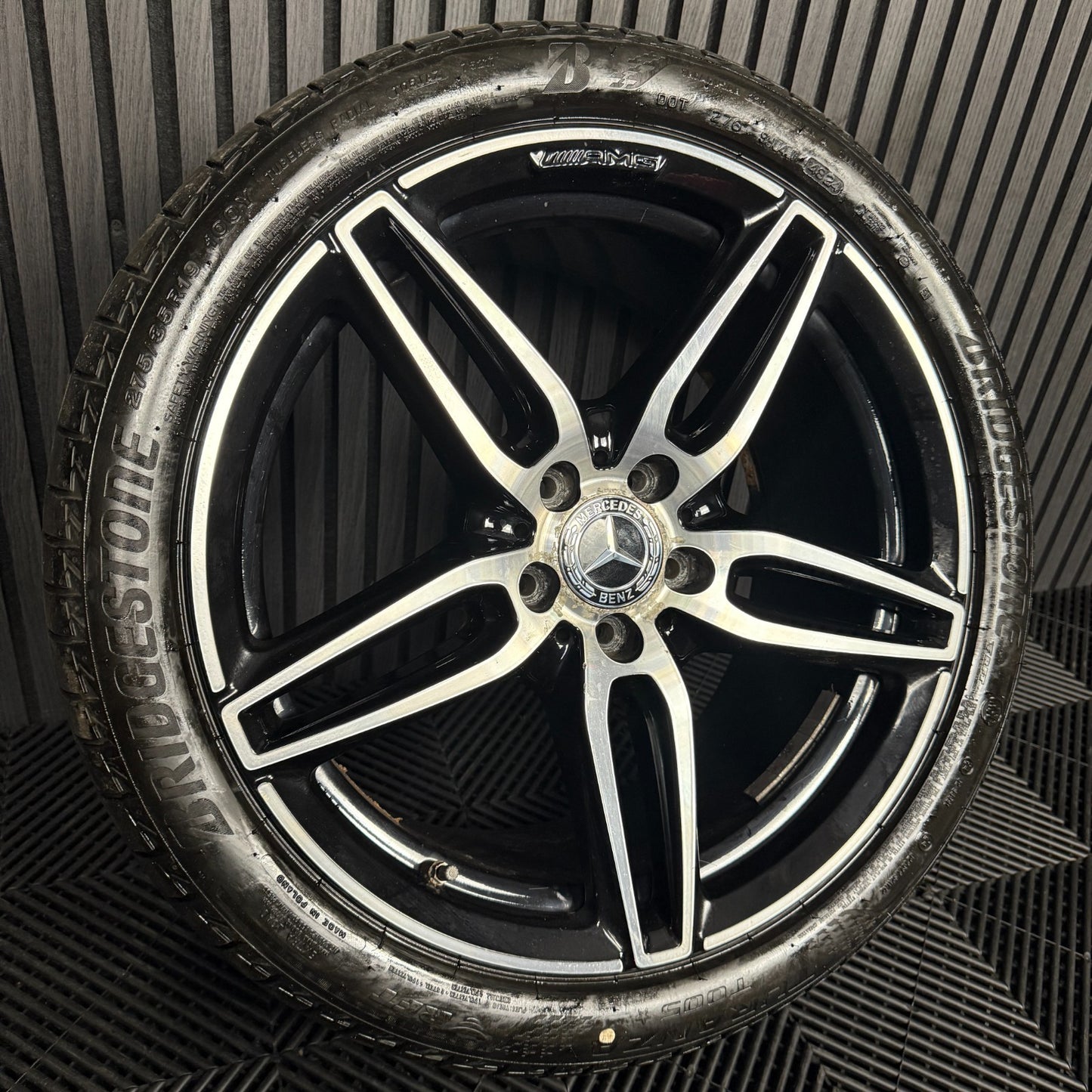 1X 19" GENUINE AMG MERCEDES E CLASS BLACK ALLOY WHEEL BACK W213 A2134012100 REAR