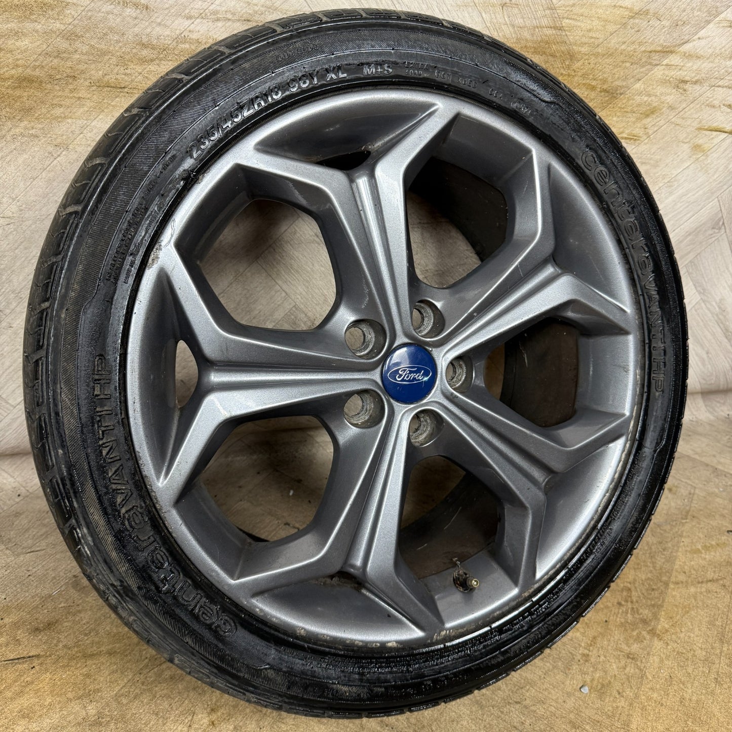 1X 18'' GENUINE FORD S MAX MK1 GREY TITANIUM X ALLOY WHEEL SINGLE AM2J1007DC