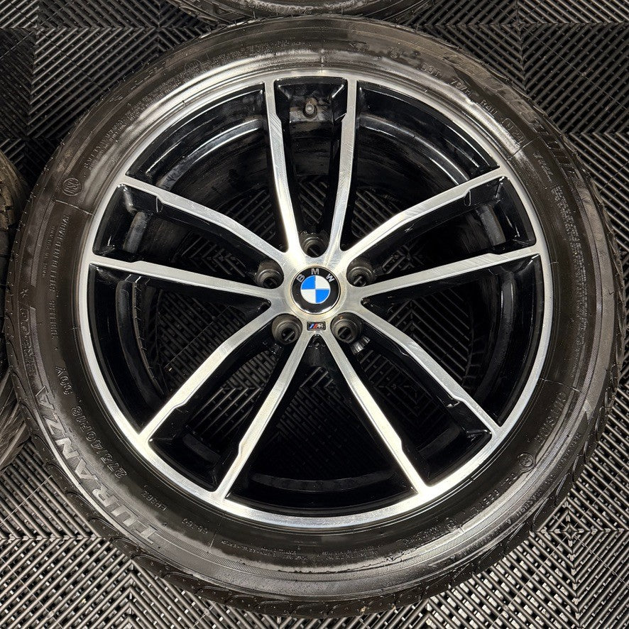 18" GENUINE BMW 5 SERIES 4 662 BLACK M SPORT G30 G31 ALLOY WHEELS TYRES ALLOYS
