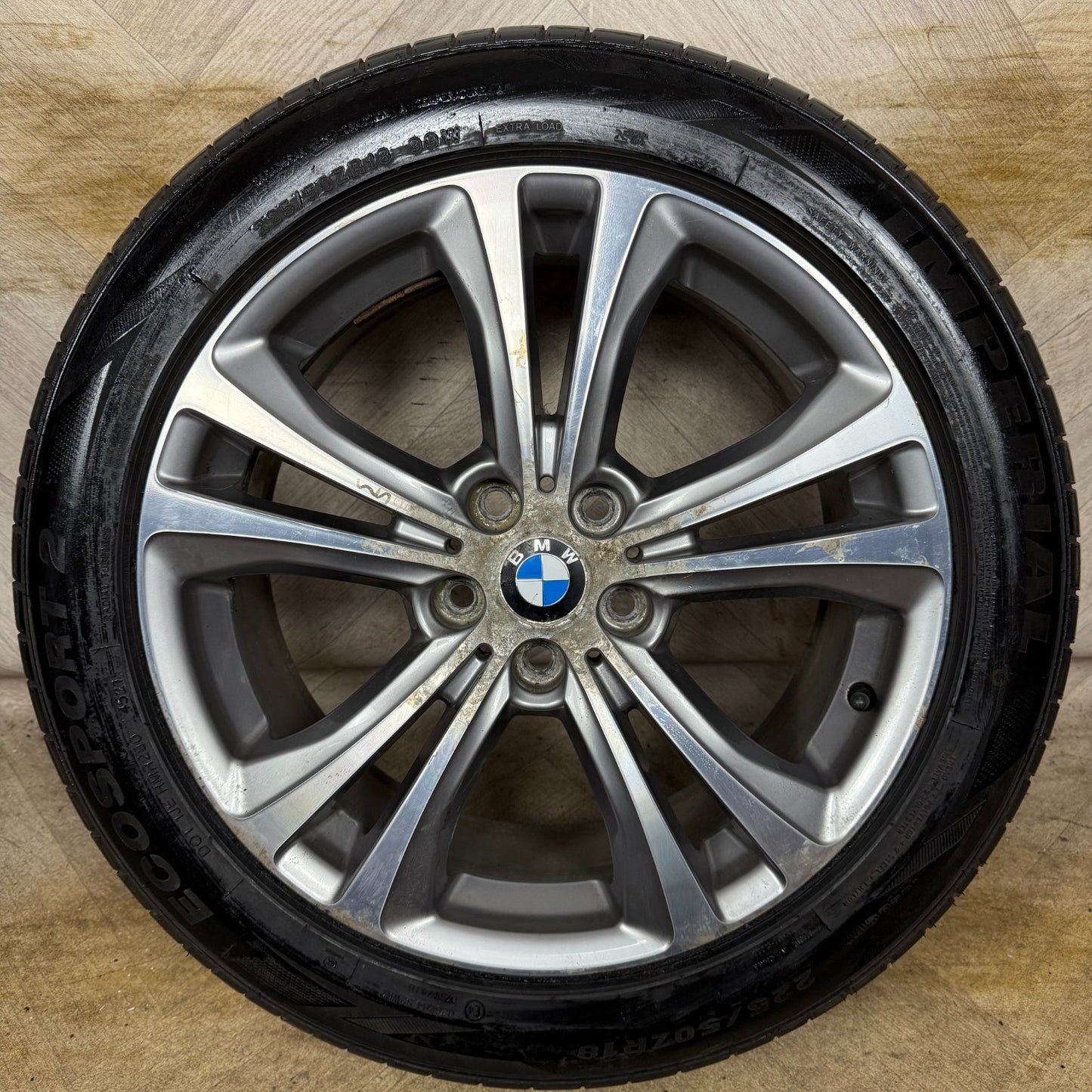 1X 18'' GENUINE BMW X1 568 F48 X1 F39 ALLOY WHEEL TYRE 6856069 7.5J ET51