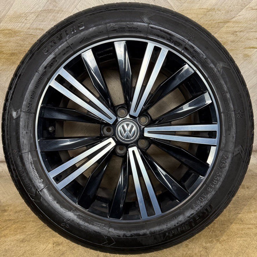 1X 18'' GENUINE VW TIGUAN PATAGONIA GREY ALLOY TYRE WHEEL SINGLE 5NA601025AB