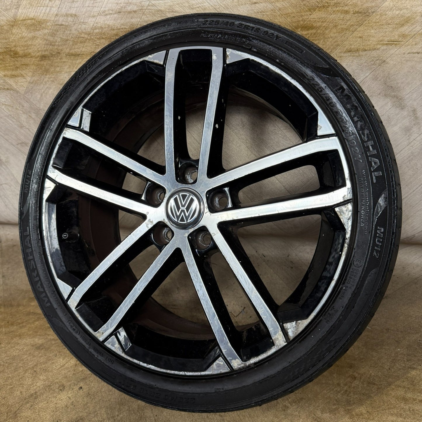 1X 18'' GENUINE VW GOLF GTD NOGARO GT GTI MK7 ALLOY WHEEL TYRE 5G0601025AQ