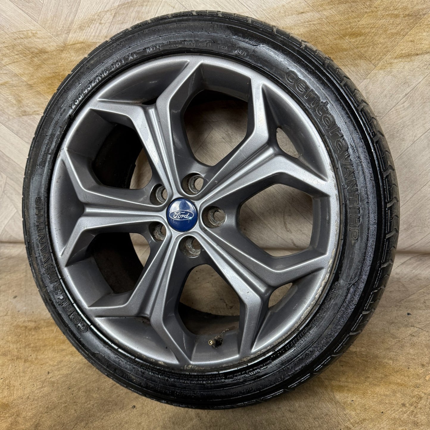 1X 18'' GENUINE FORD S MAX MK1 GREY TITANIUM X ALLOY WHEEL SINGLE AM2J1007DC