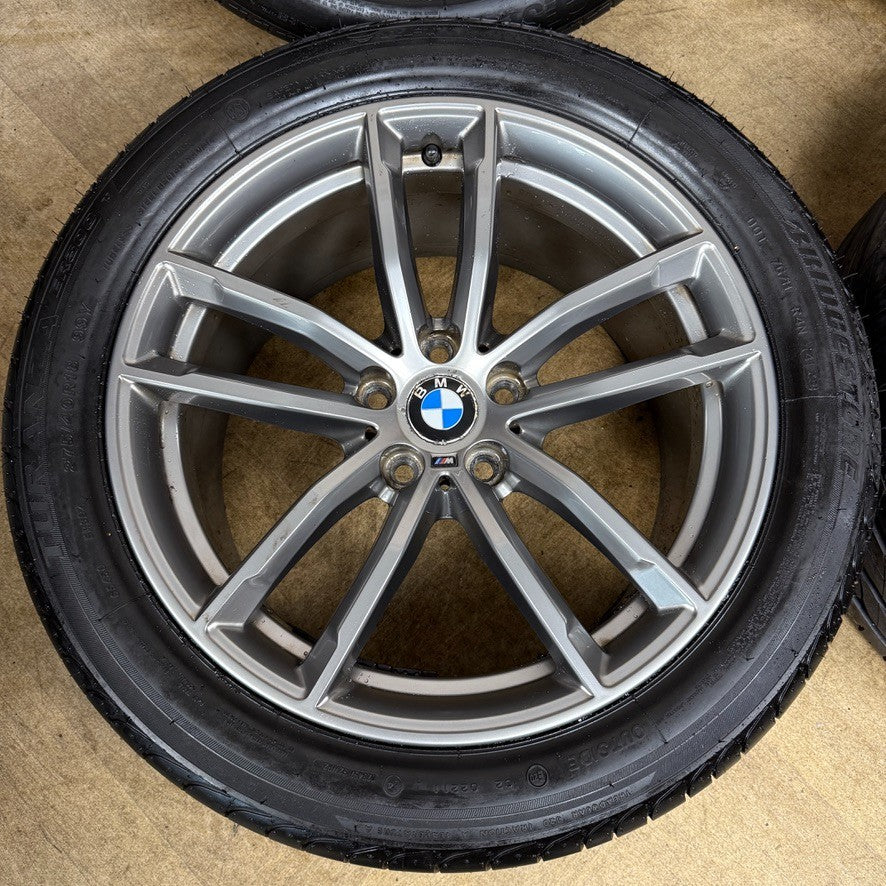 18'' GENUINE BMW 5 SERIES 4 622 GREY M SPORT G30 G31 ALLOY WHEELS TYRES ALLOYS