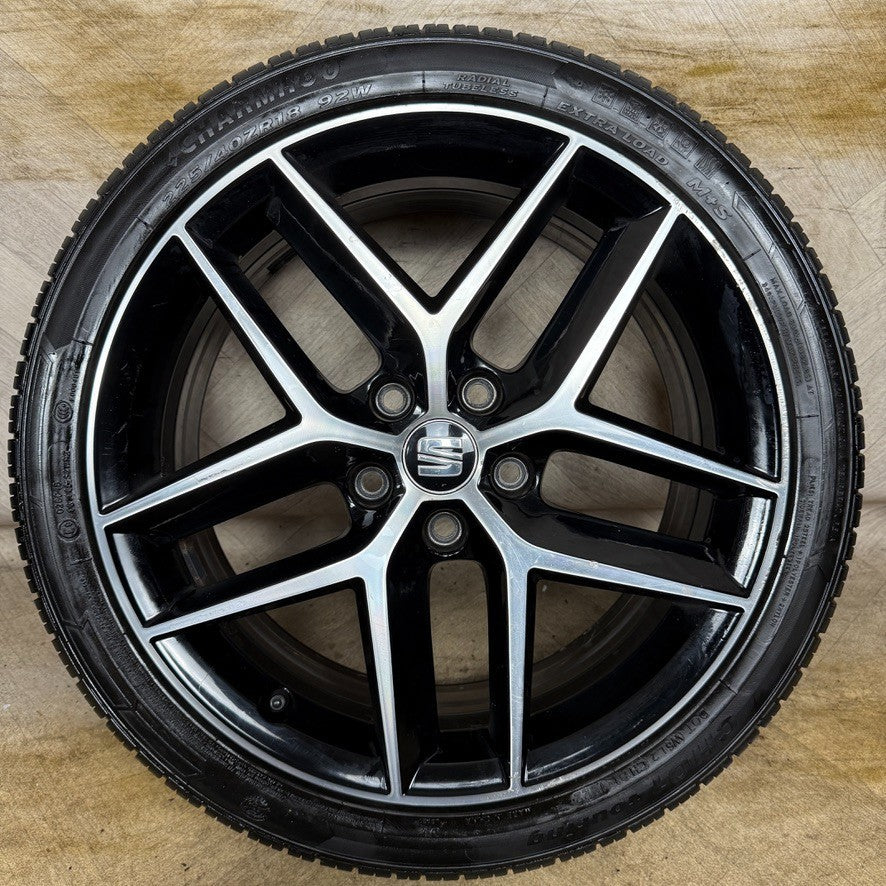 1X 18'' GENUINE SEAT LEON FR PERFORMANCE MK3 ALLOY WHEEL TYRE SINGLE 5F0601025AB