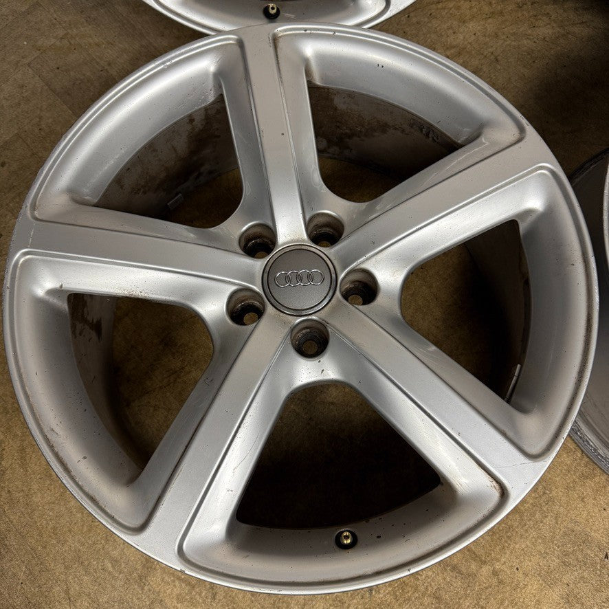 19'' GENUINE AUDI Q5 5 SPOKE S LINE ALLOY WHEELS 5X112 8R0601025BD