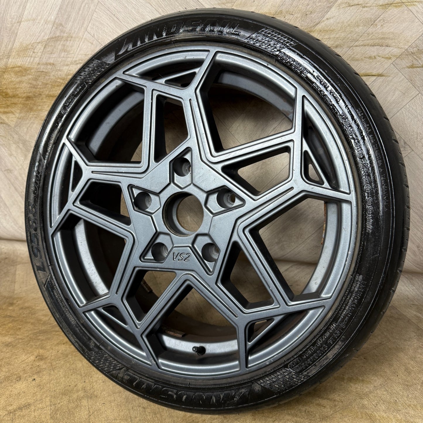 1X 20'' FORD TRANSIT CUSTOM MOTION R VS2 GREY ALLOY WHEEL SINGLE SPARE