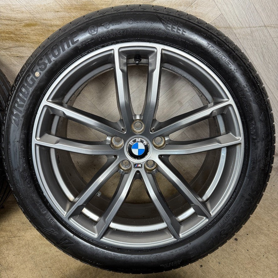 18'' GENUINE BMW 5 SERIES 4 622 GREY M SPORT G30 G31 ALLOY WHEELS TYRES ALLOYS