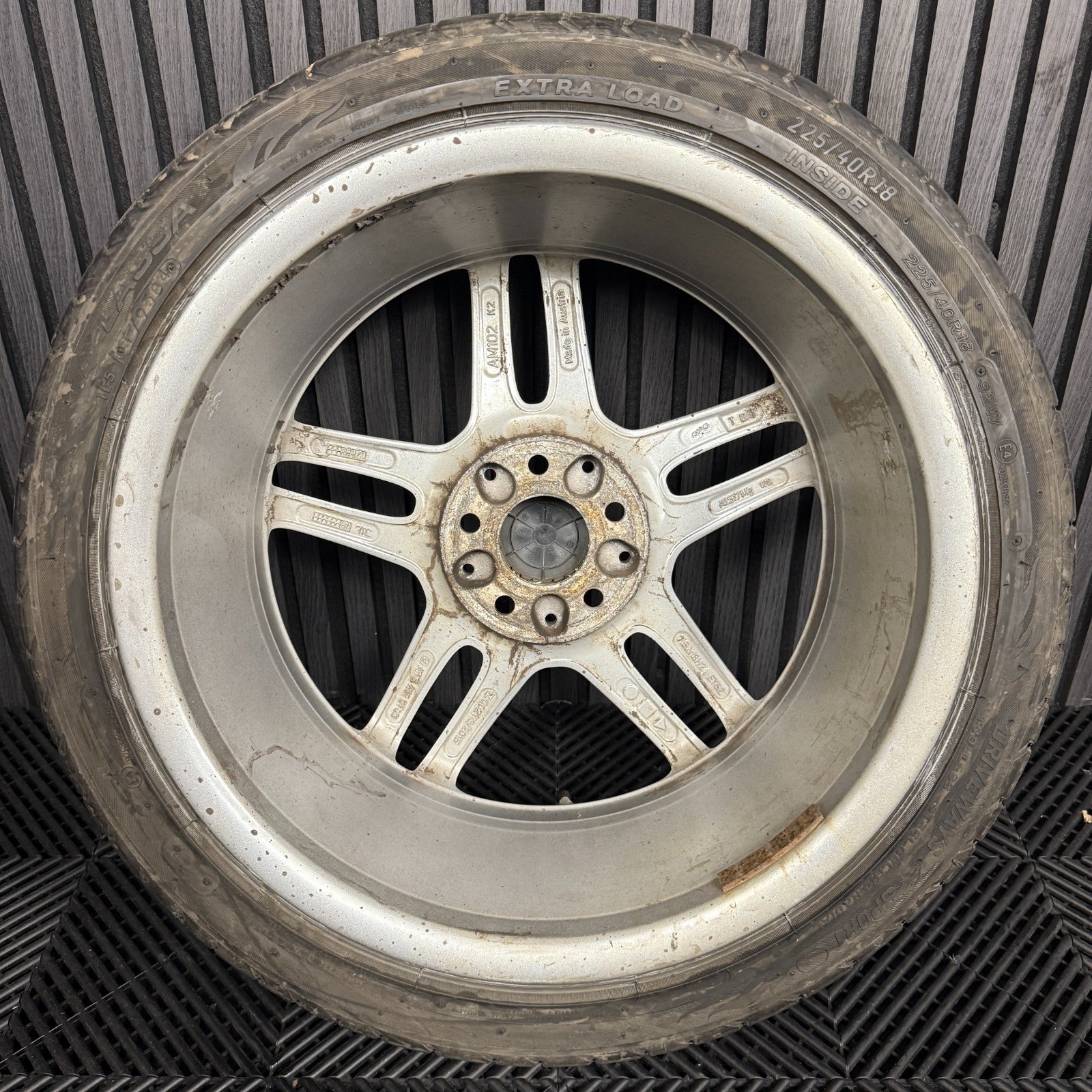 1X 18'' GENUINE AMG MERCEDES A B CLASS CLA GREY DC ALLOY WHEEL TYRE A1764010700