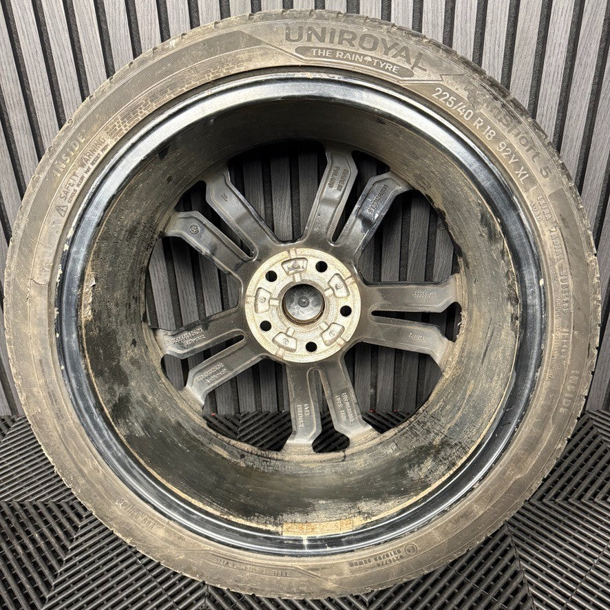 1X 18'' GENUINE VW GOLF GTD SEVILLE GT GTI MK7 ALLOY WHEEL TYRE 5G0601025CM
