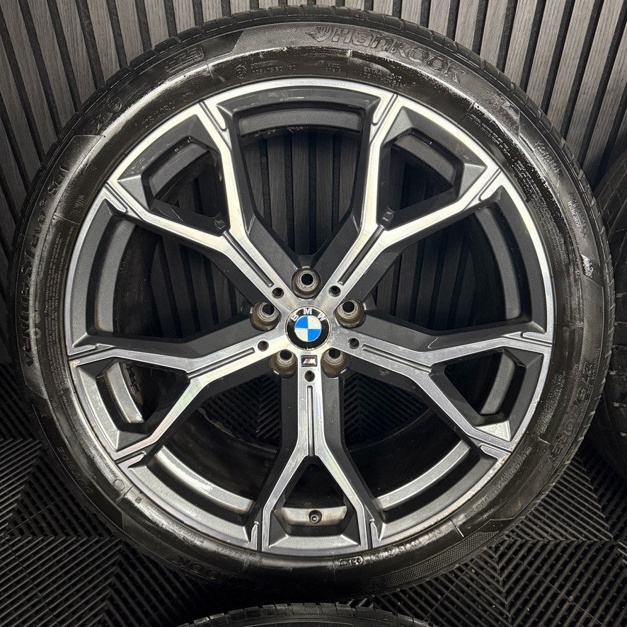 21'' GENUINE BMW X5 X6 G05 G06 741M M SPORT ALLOYS WHEELS ALLOYS TYRES