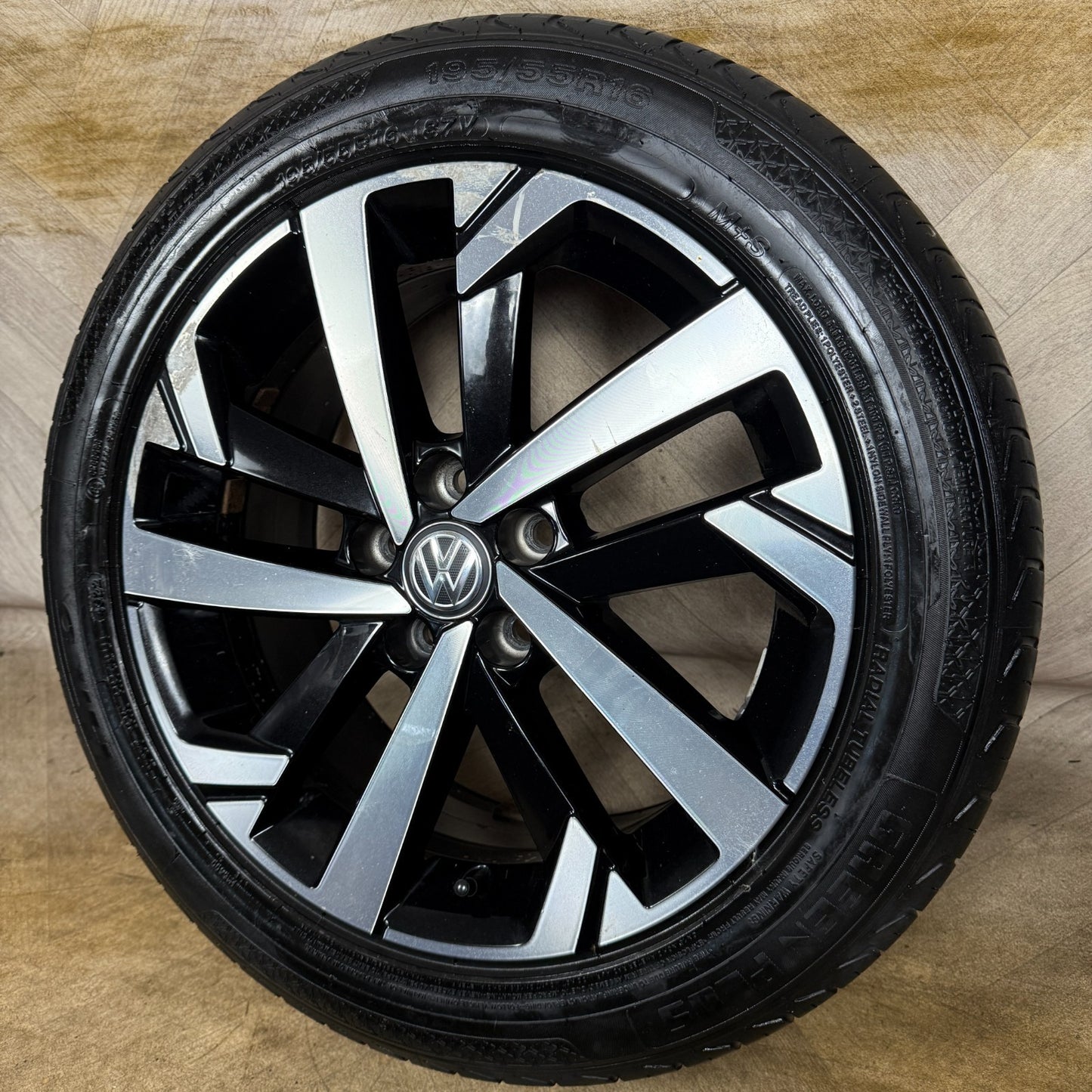 1X 16'' GENUINE VW POLO TORSBY MK6 2G ALLOY WHEEL TYRE GT SINGLE 2G0601025T