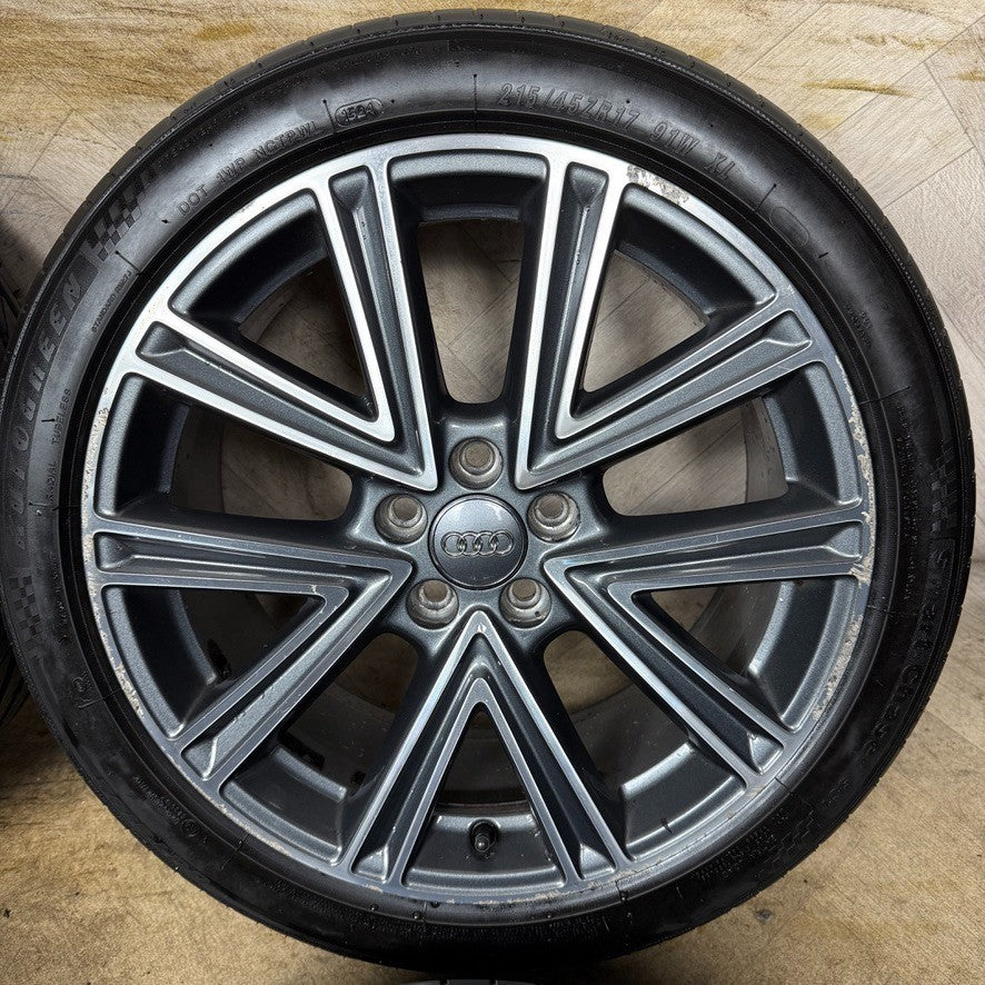 17'' GENUINE AUDI A1 S LINE NEW MODEL ALLOY WHEELS ALLOYS TYRES 82A601025E