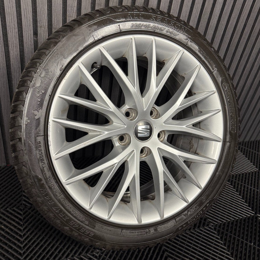 1X 17'' GENUINE SEAT LEON FR MK3 ALLOY WHEEL TYRE SINGLE SPARE 5F0601025H