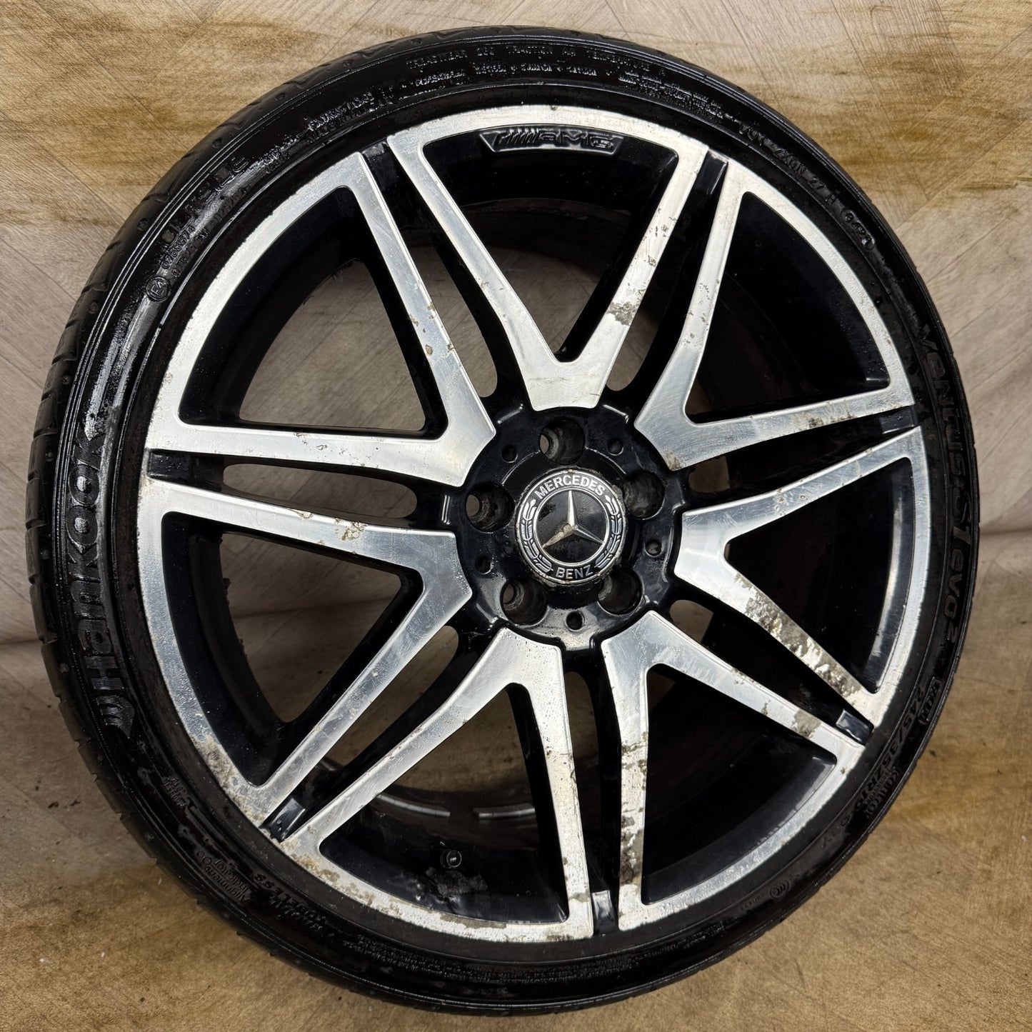 1X 19" GENUINE AMG MERCEDES E CLASS ALLOY WHEEL TYRE W212 FRONT A2124014502