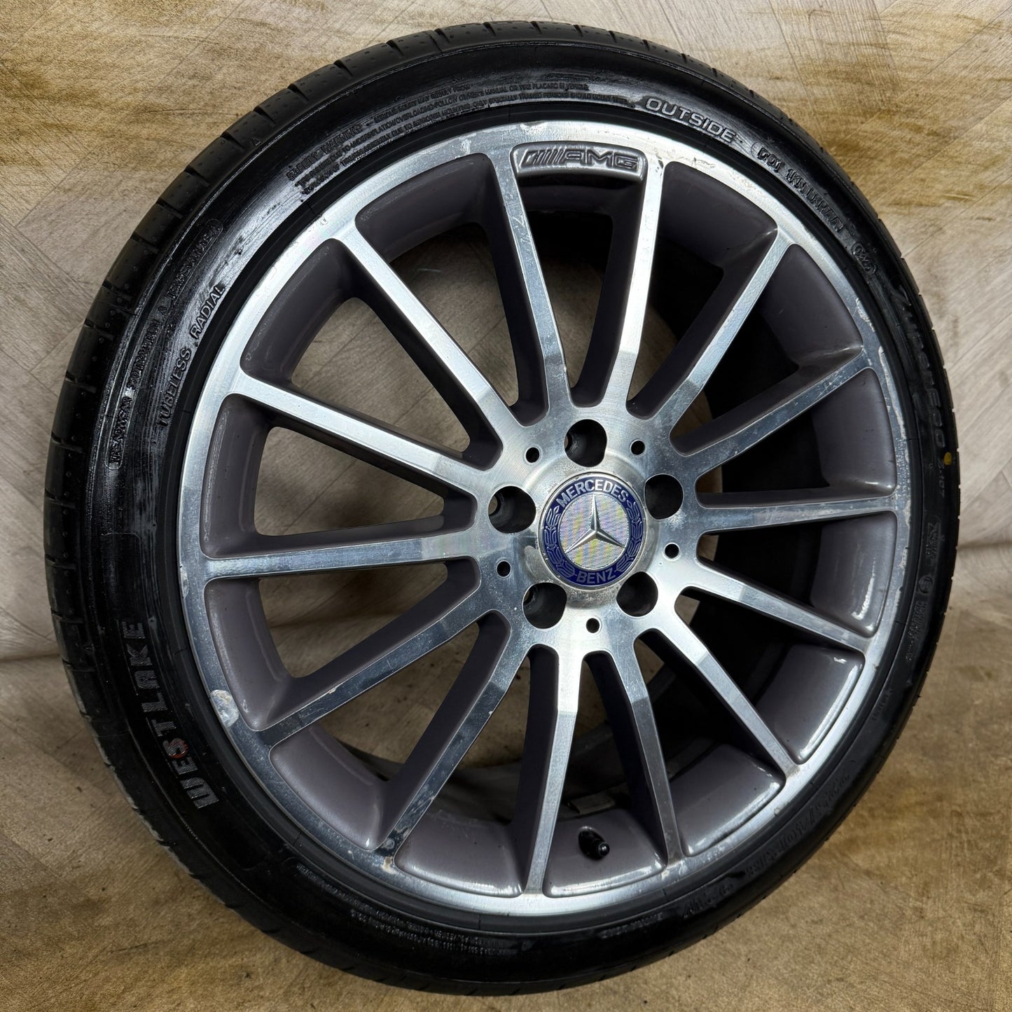 1X 18'' GENUINE AMG MERCEDES A B CLASS CLA MULTISPOKE ALLOY WHEEL A1764010200