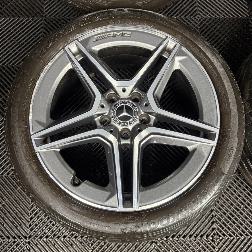 18'' GENUINE MERCEDES AMG A CLASS CLA B ALLOY WHEELS TYRES ALLOYS W177 5X112