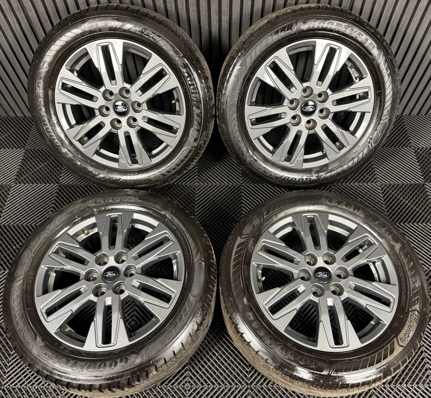 17" GENUINE FORD TRANSIT CUSTOM GREY ALLOY WHEELS TYRES MK9 2024 6X120