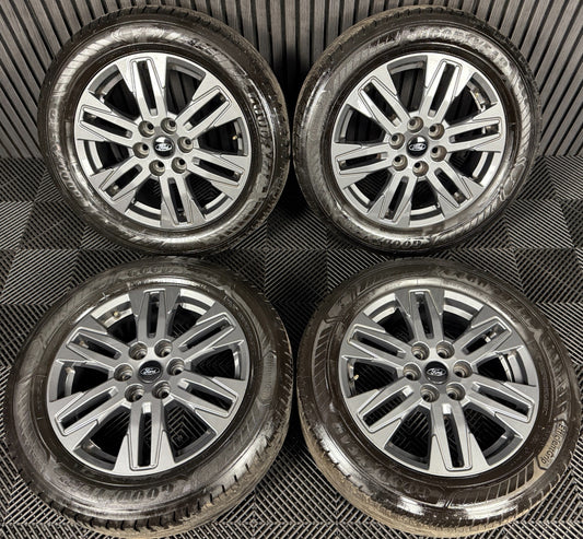 17" GENUINE FORD TRANSIT CUSTOM GREY ALLOY WHEELS TYRES MK9 2024 6X120