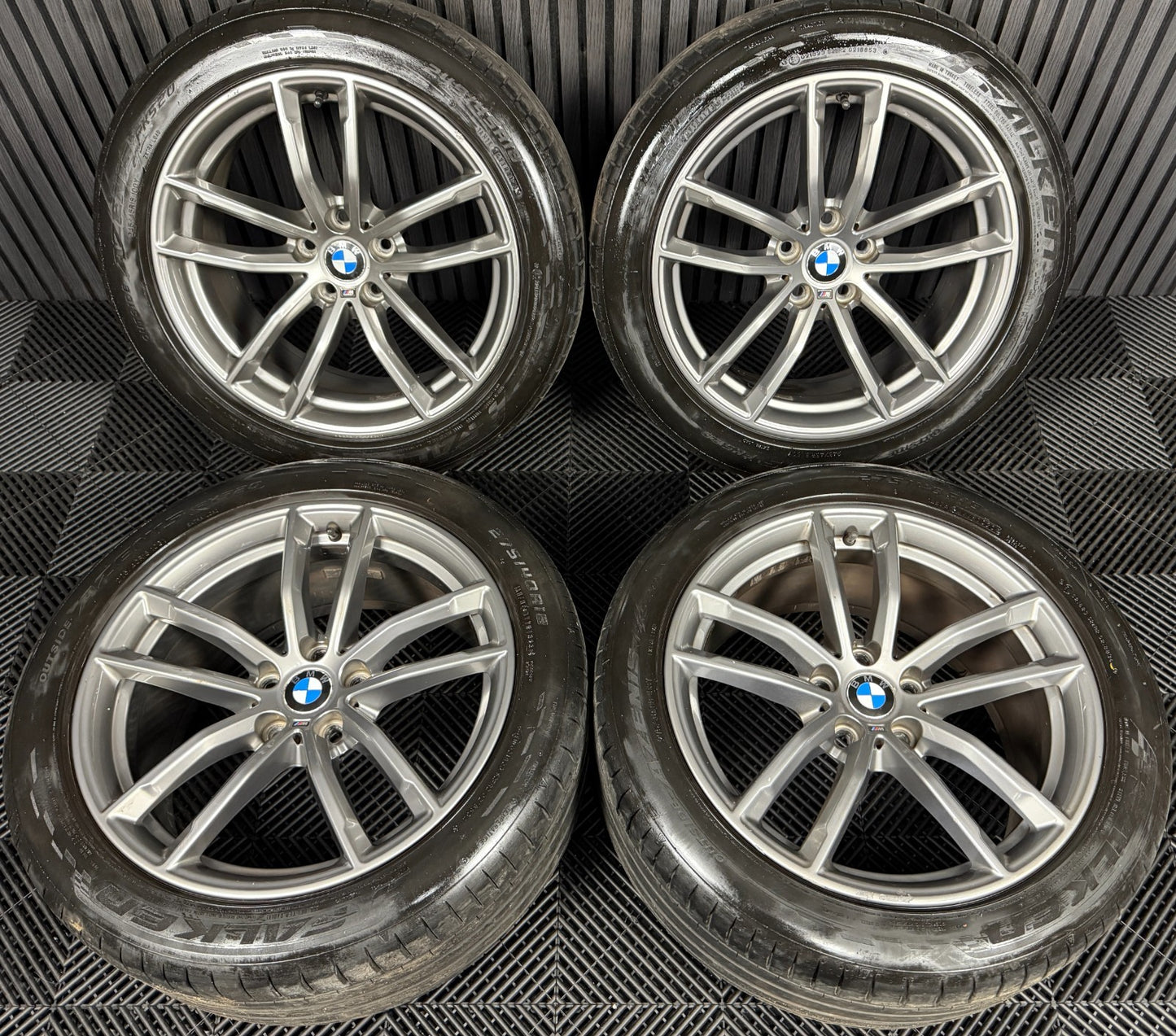 18'' GENUINE BMW 5 SERIES 4 622 GREY M SPORT G30 G31 ALLOY WHEELS TYRES ALLOYS