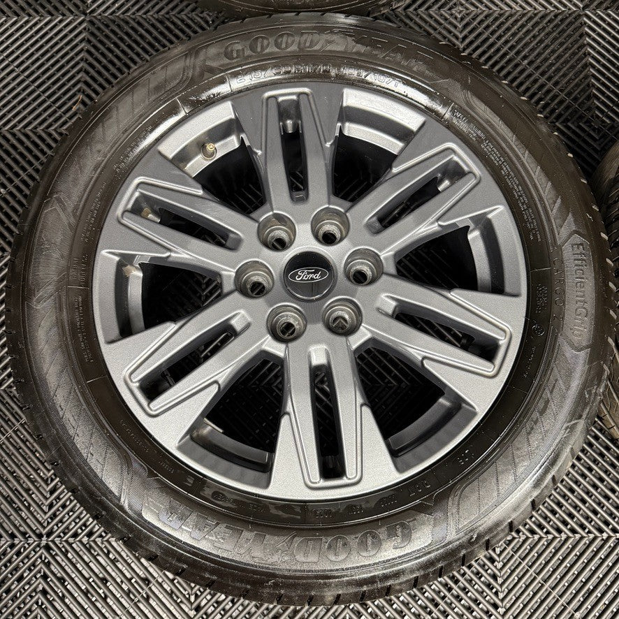 17" GENUINE FORD TRANSIT CUSTOM GREY ALLOY WHEELS TYRES MK9 2024 6X120