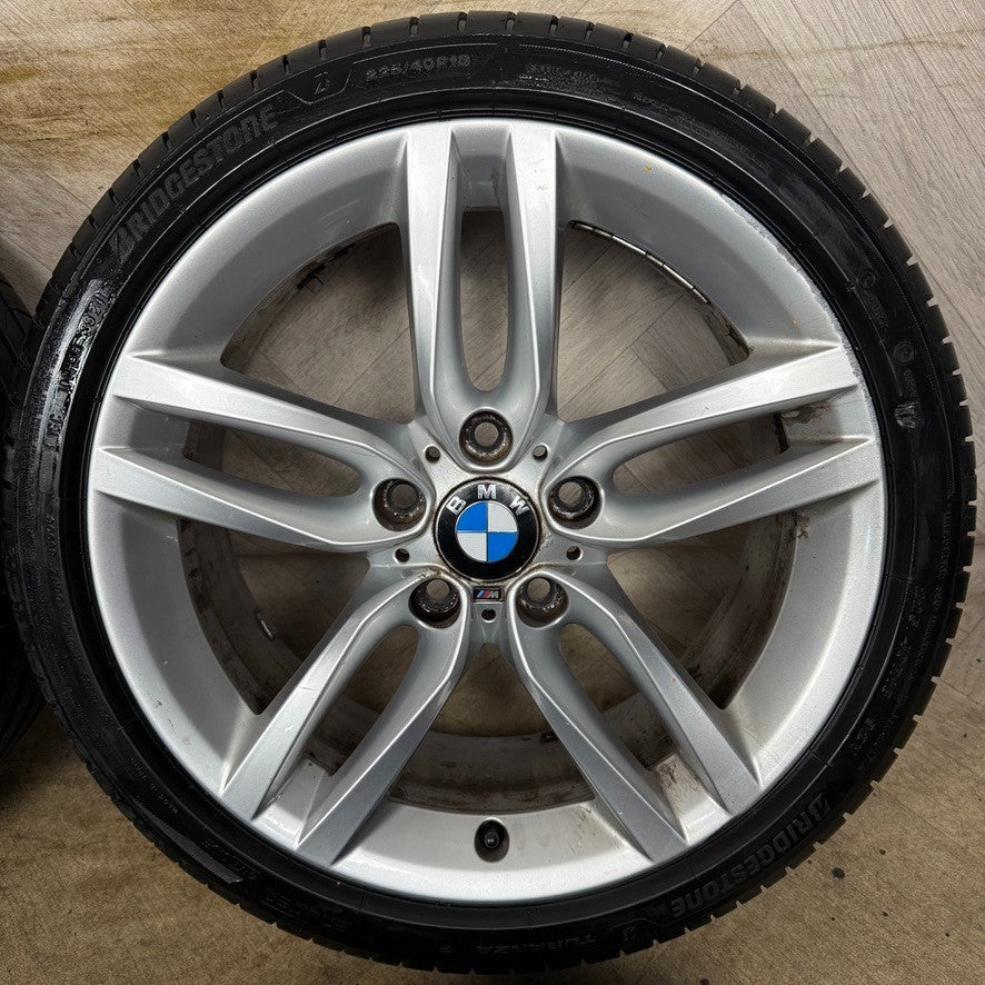 18'' GENUINE BMW 1 SERIES 2 F20 F21 F22 461 M SPORT SILVER ALLOY WHEELS TYRES