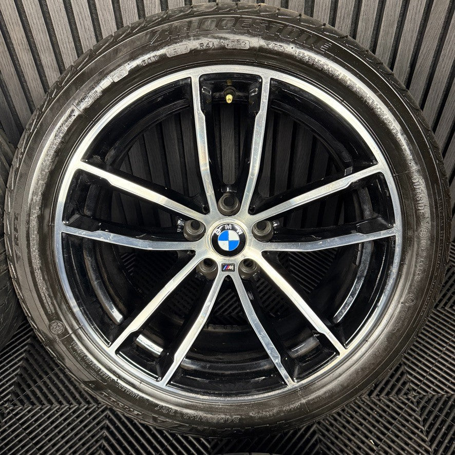 18" GENUINE BMW 5 SERIES 4 662 BLACK M SPORT G30 G31 ALLOY WHEELS TYRES ALLOYS