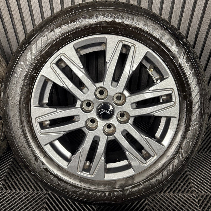 17" GENUINE FORD TRANSIT CUSTOM GREY ALLOY WHEELS TYRES MK9 2024 6X120