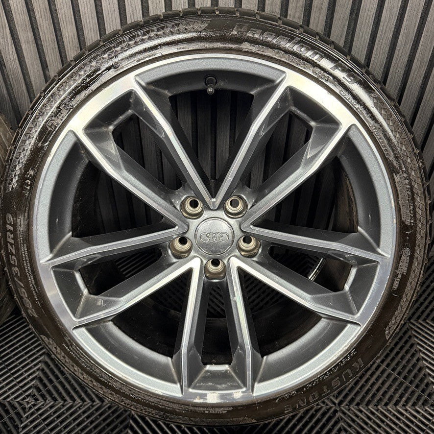19'' GENUINE AUDI A5 S LINE S5 ALLOY WHEELS ALLOYS TYRES 8W0601025DF