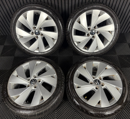 17'' GENUINE VW GOLF BELMONT MK8 MK7 MK6 ALLOY WHEELS TYRES ALLOYS 5H0601025C