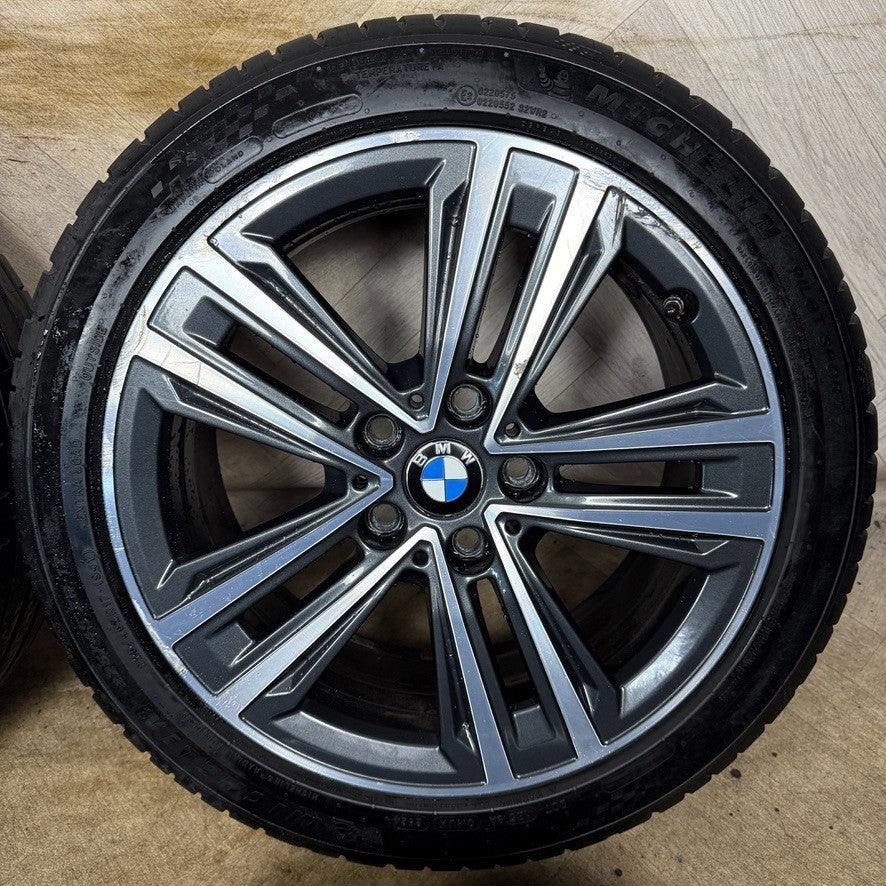 17'' GENUINE BMW 1 SERIES 2 F40 F41 F44 548 GREY DC ALLOY WHEELS TYRES 6884022